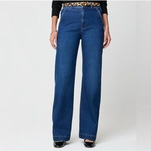 J Crew High Rise Wide Leg Trouser Jeans in All-Day Stretch